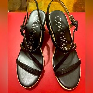 Calvin Klein wedge sandals